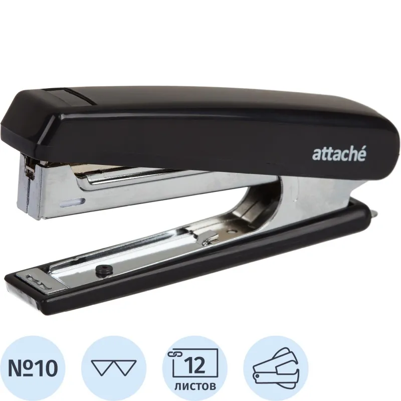Степлер ATTACHE 8209 (N10) до 12 лист. черный, антистеплер