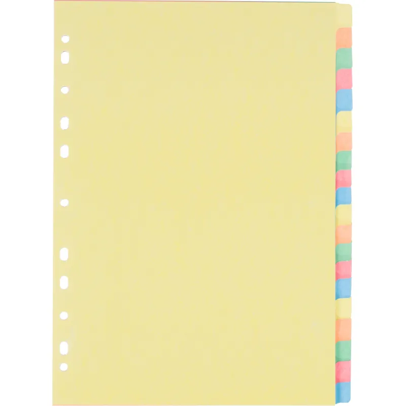 Разделитель листов 1-20, цв.картAttache,A4