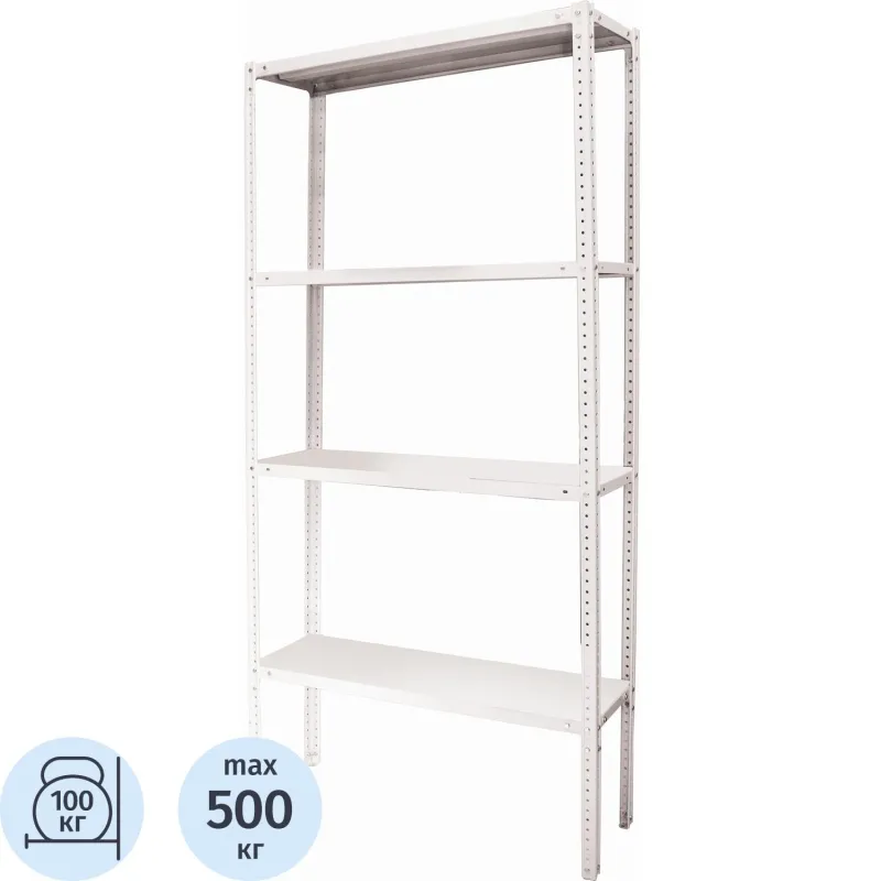 Стеллаж металлический 2SJ_P_МС-15/6 с 4-мя полками 1000х600х1500