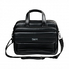 Сумка деловая BRAUBERG "Dandy", 31х41х15 см, отделение для планшета и ноутбука 15,6", кожзам, черная