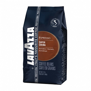 Кофе в зернах LAVAZZA "Espresso Super Crema", 1000 г, вакуумная упаковка