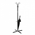 Вешалка-стойка "Классикс-ТМ3", 1,86 м, крестовина 70х70 см, 5 крючков + место для зонтов, металл, че