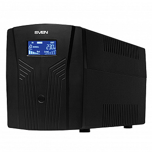 Источник бесперебойного питания SVEN Pro 1500, 1500VA (900W), 3 евророзетки, 2 розетки RJ45, SV-0138