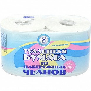 Туалетная бумага Набережные Челны втулка (2шт) /24