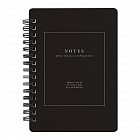 Блокнот 100х140мм 120л.клетка,спираль,Be Smart Notes черн,N3731