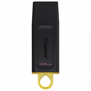 Флеш-диск 128GB KINGSTON DataTraveler Exodia, разъем USB 3.2, черный/желтый