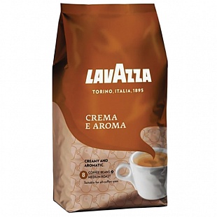 Кофе в зернах LAVAZZA "Crema E Aroma", 1000 г, вакуумная упаковка