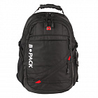 Рюкзак B-PACK "S-01" (БИ-ПАК) универсальный, с отделением для ноутбука, влагостойкий, черный