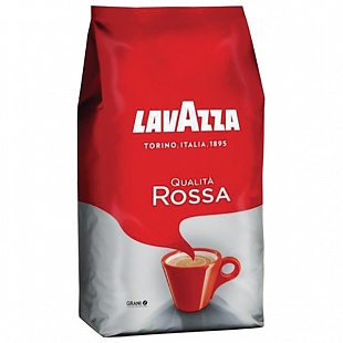 Кофе в зернах LAVAZZA "Qualita Rossa", 1000 г, вакуумная упаковка