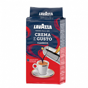 Кофе молотый LAVAZZA "Crema E Gusto", 250 г, вакуумная упаковка
