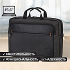 Сумка-портфель BRAUBERG "Pragmatic" с отделением для ноутбука 15-16", серо-черная, 30х42х8 см, 27082