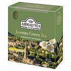 Чай AHMAD (Ахмад) "Jasmine Green Tea", зелёный с жасмином, 100 пакетиков