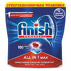 Таблетки для мытья посуды в посудомоечных машинах 100 шт., FINISH "All in 1"