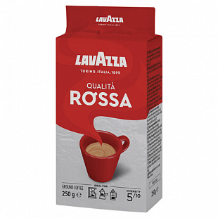 Кофе молотый LAVAZZA "Qualita Rossa", 250 г, вакуумная упаковка