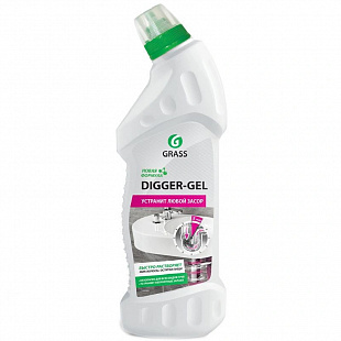 Средство жидкое 1л  Digger-Gel  гель для прочистки труб  Грасс GRASS 1/8